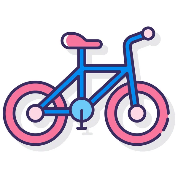 Vélo Vélo Icône Cycliste — Image vectorielle