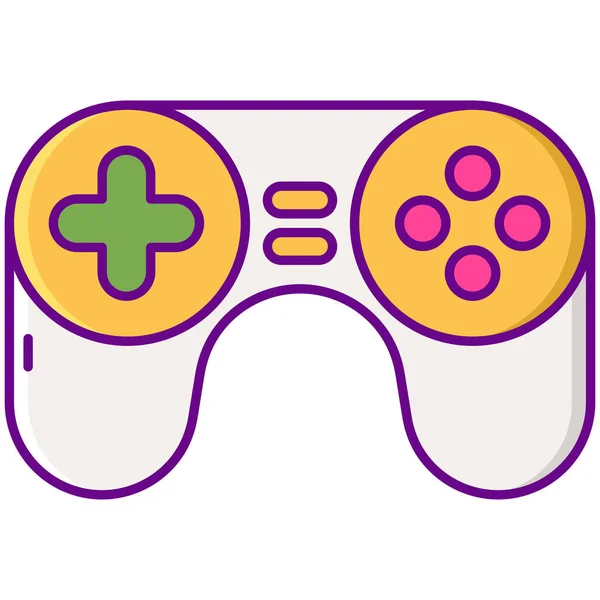 Controlador Icono Juego Gamificación — Vector de stock