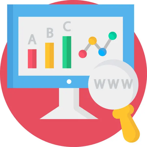 Informe Seo Seo Icono Del Informe Categoría Marketing Seo — Archivo Imágenes Vectoriales