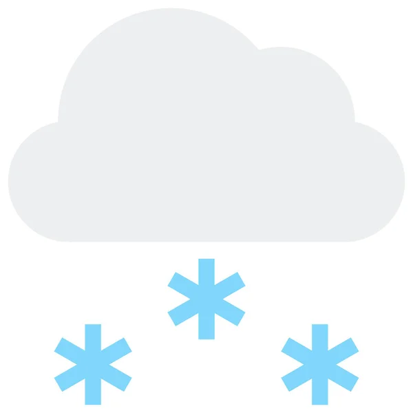 Sneeuw Winter Wolk Pictogram Winter Categorie — Stockvector