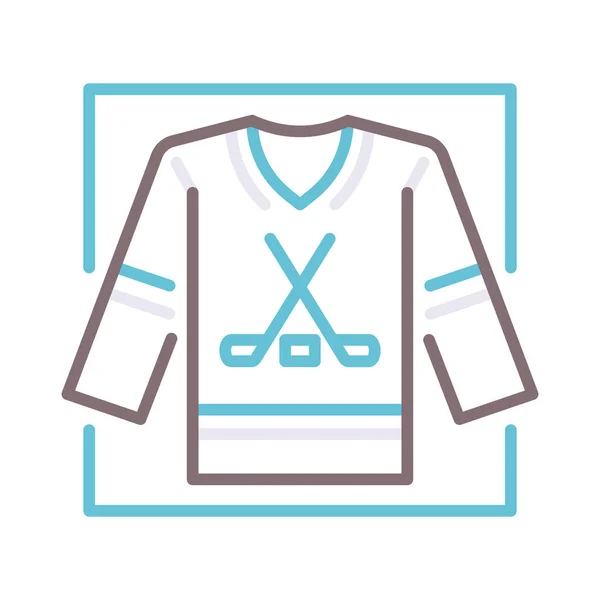 Vêtements Icône Maillot Hockey — Image vectorielle