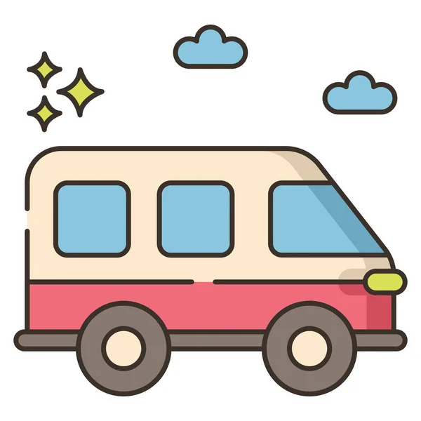 Car Minivan Van Icon — Stock Vector