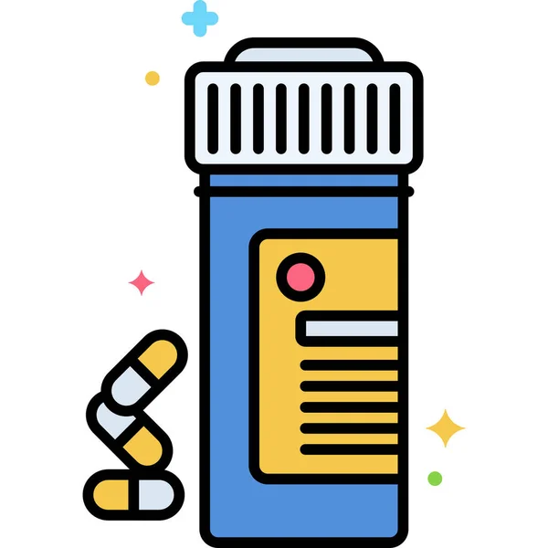 Opioids Pills Tablets Icon — Stock Vector