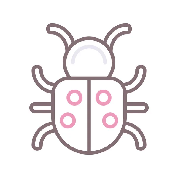 Icona Sicurezza Antivirus Bug — Vettoriale Stock