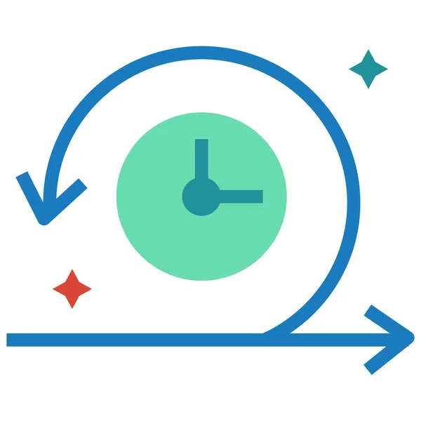 Icono Intervalo Panel Scrum Diario Categoría Gestión Empresarial — Vector de stock