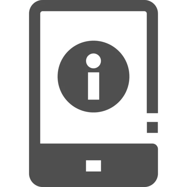 Informationen Mobile Info Icon — Stockvektor