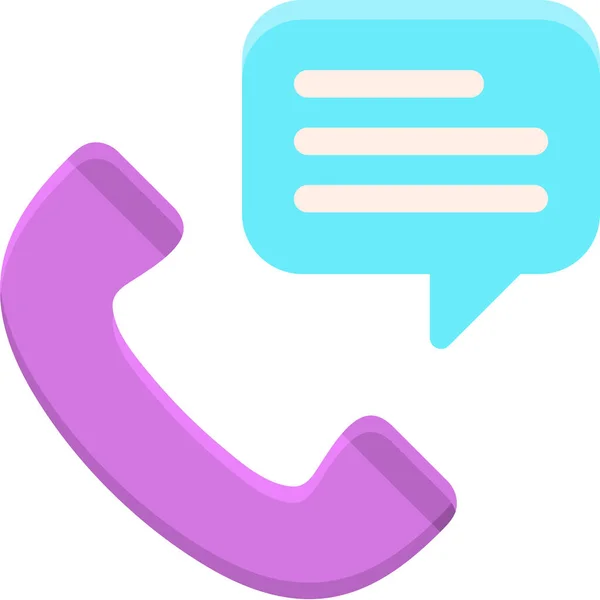 Iletişim Mesajı Telefon Simgesi — Stok Vektör