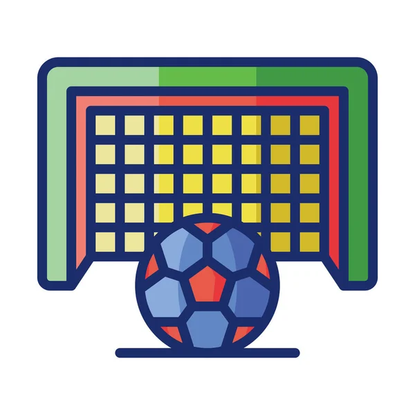 Fútbol Kick Penalty Icono Categoría Fútbol Fútbol — Archivo Imágenes Vectoriales