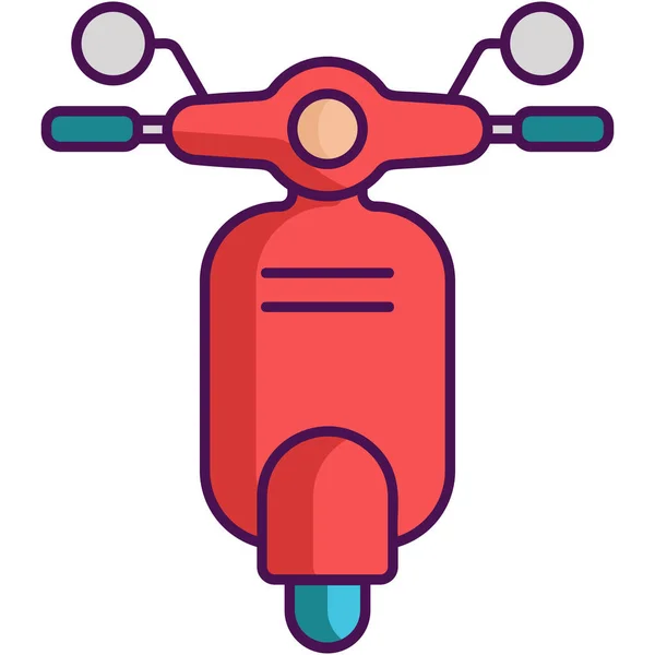 Movilidad Icono Tecnología Motocicleta — Vector de stock