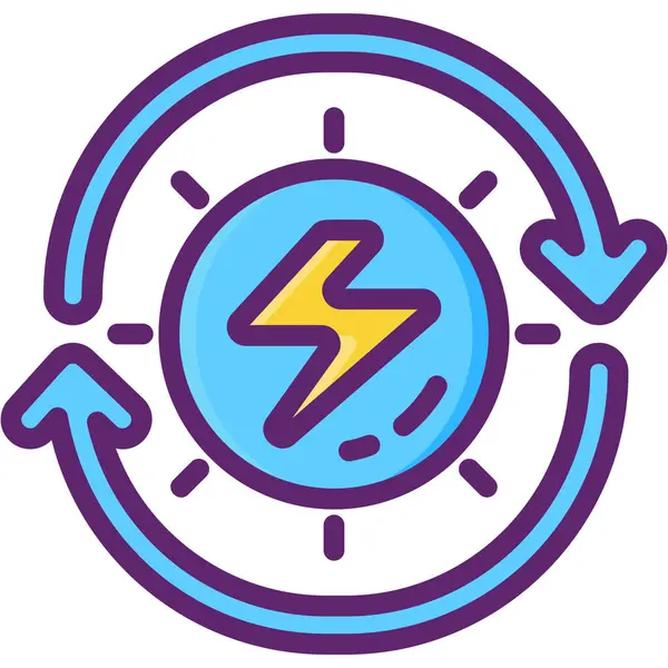 Energie Omgeving Power Icon — Stockvector