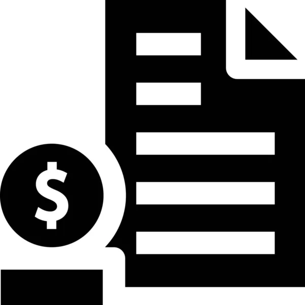 Ikona Handlowa Sprawozdania Budżetowego — Wektor stockowy