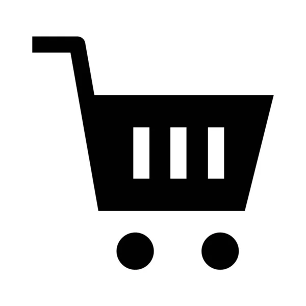 Carrito Compras Online Icono Del Carrito Categoría Mixta — Vector de stock