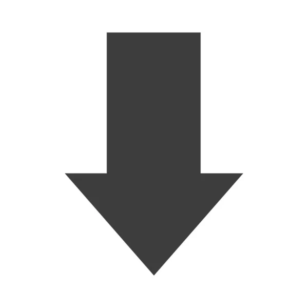 Flecha Abajo Descargar Icono Importación — Archivo Imágenes Vectoriales