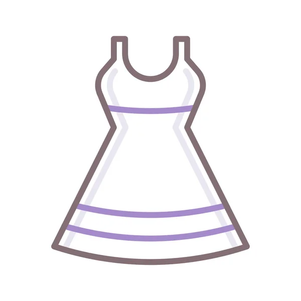 Vestido Icono Código Moda — Vector de stock