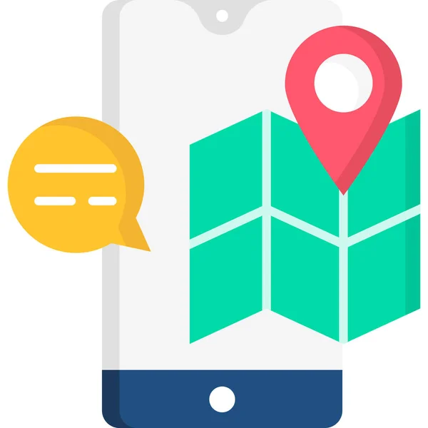 Gps Location Pointer Map Icon Marketing Seo Category — Vector de stock