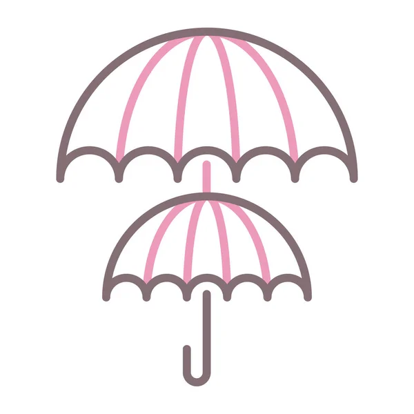 Protection Reinsurance Umbrella Icon — Stock Vector