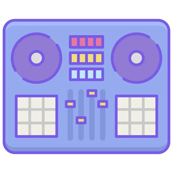 Ikon Musik Mixer - Stok Vektor