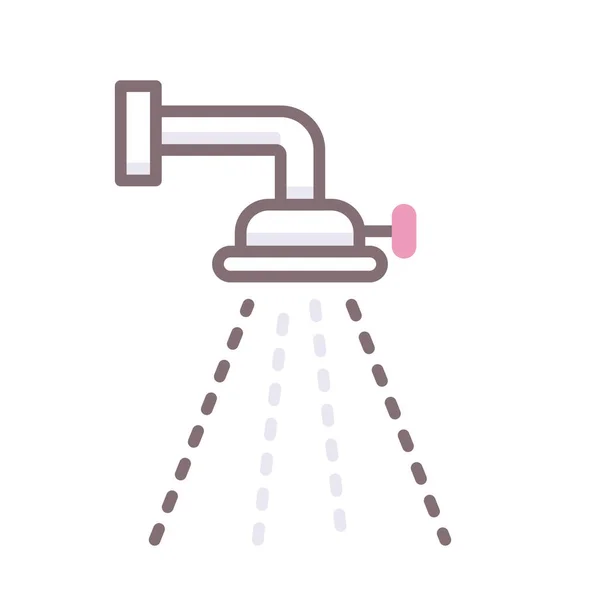 Shower Plumbing Head Icon — Stock Vector