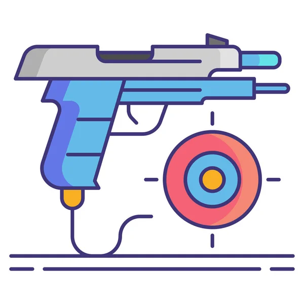 Jogo das armas diferentes do vetor isolado objetos