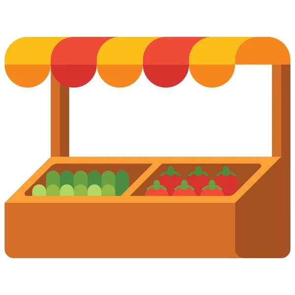 Lebensmittelmarkt Ikone — Stockvektor