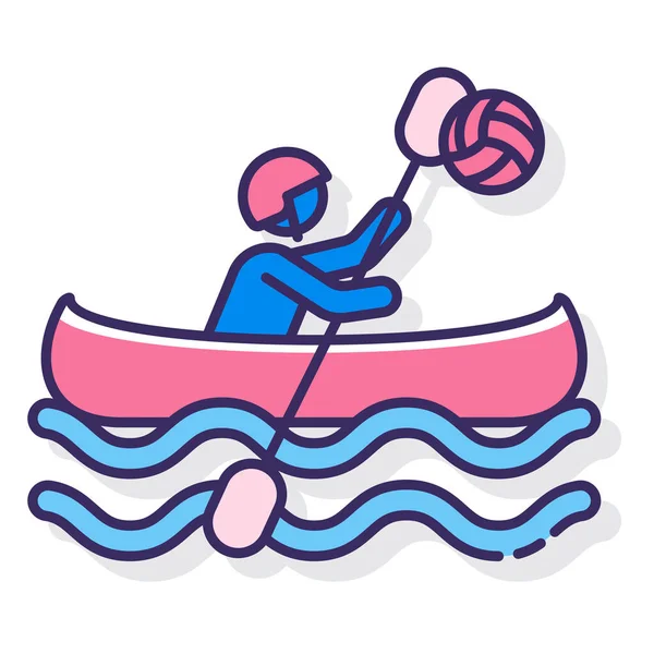 Wasserball Ikone — Stockvektor