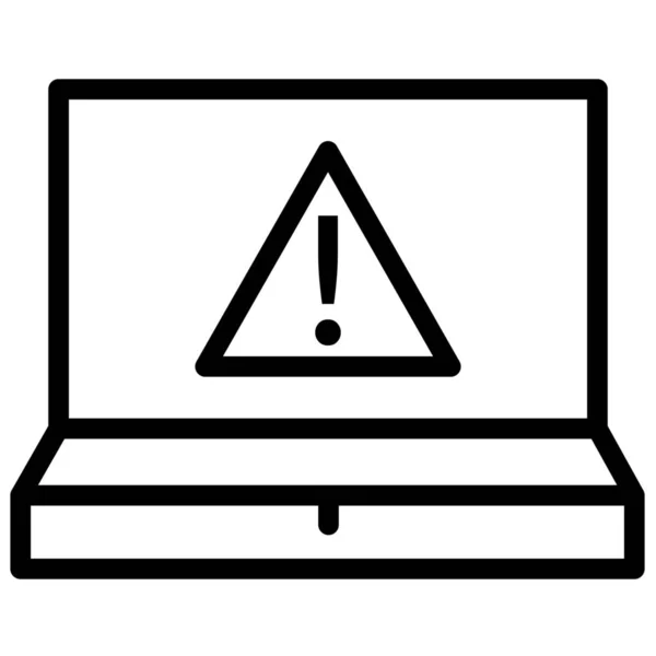 Alert Critical Error Icon — Stock Vector