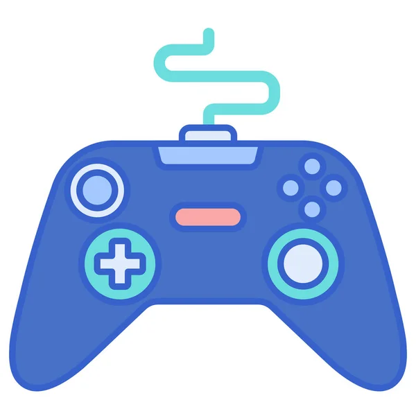 Controller Game Gaming Icon Filled Outline Style — Stock Vector