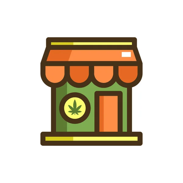 Marihuana Marihuana Icono Recreativo — Vector de stock