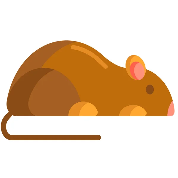 Rato Rato Rato Rato Ícone Ratos Estilo Plano — Vetor de Stock