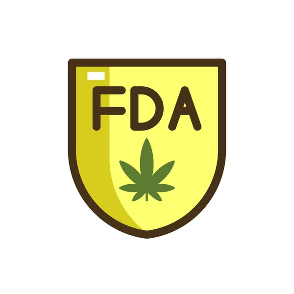 Fda Gesetz Marihuana Symbol — Stockvektor