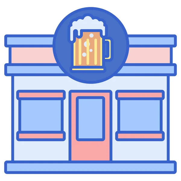 Bière Boisson Pub Icône — Image vectorielle