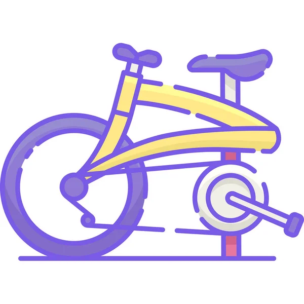 Bicicleta Icono Compacto — Vector de stock
