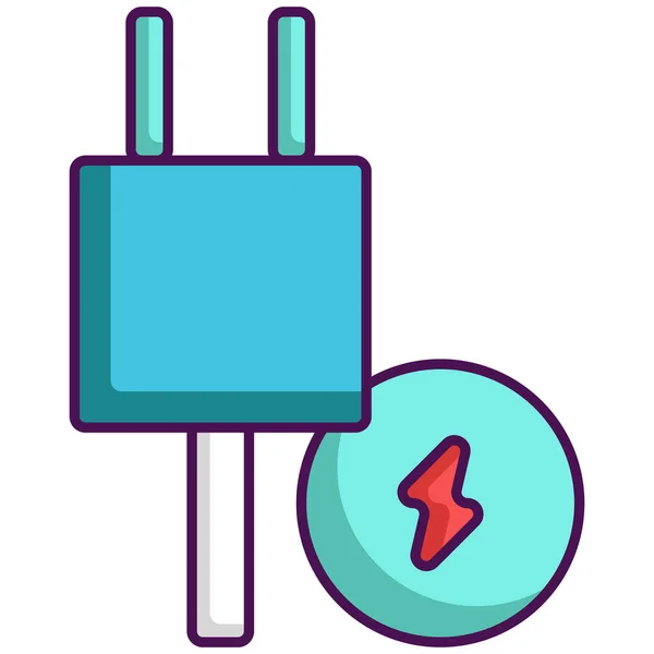 Consumption Energy Technology Icon — Wektor stockowy