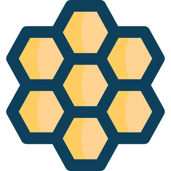 农耕园艺类蜂窝养殖图标 — 图库矢量图片