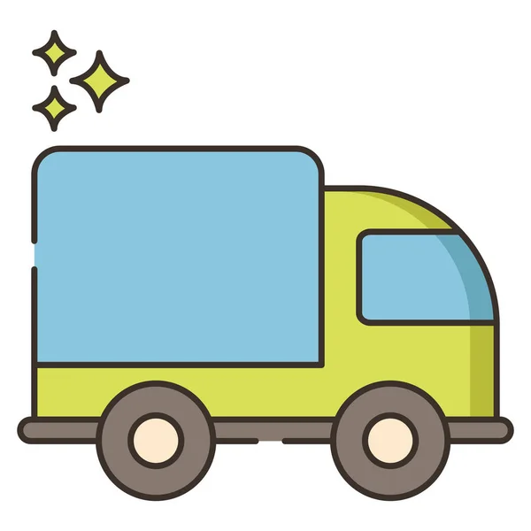 Transport Truck Vehicle Icon — Stock Vector