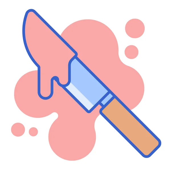 Blood Knife Murder Icon — Stock Vector