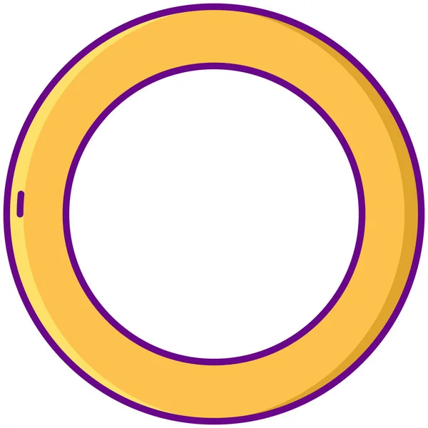 Asexuell Cirkel Ring Ikon Kultur Samhällen Kategori — Stock vektor