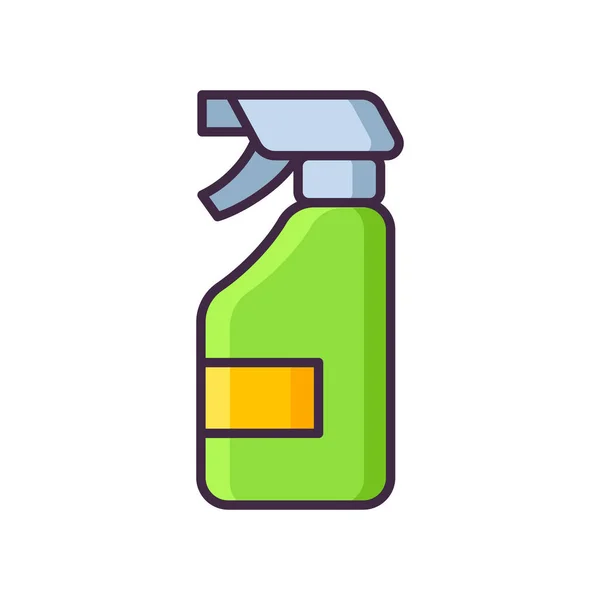 Bottle Cleaning Disinfectant Icon — Stock Vector