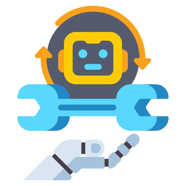 Hand Kit Robot Icon — Stock Vector