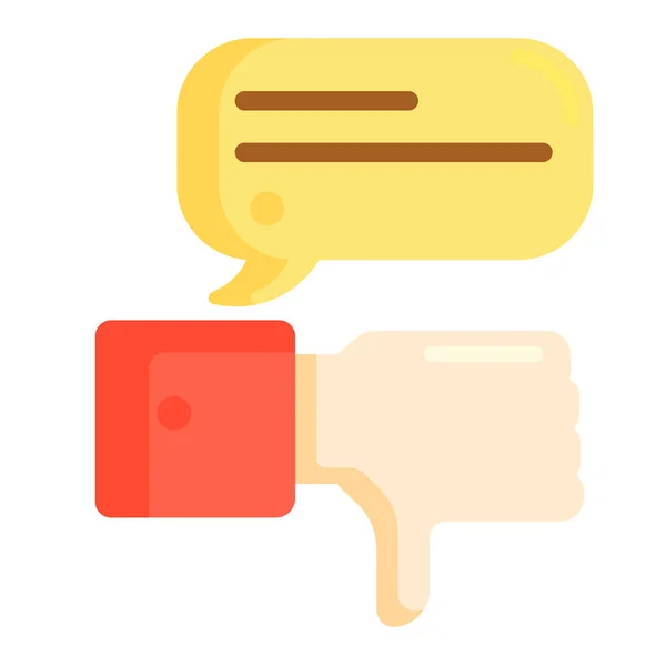 Feedback Negatives Feedback Symbol Der Kategorie Business Management — Stockvektor