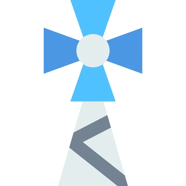 Farm Farming Windmill Icon Flat Style — Stock Vector