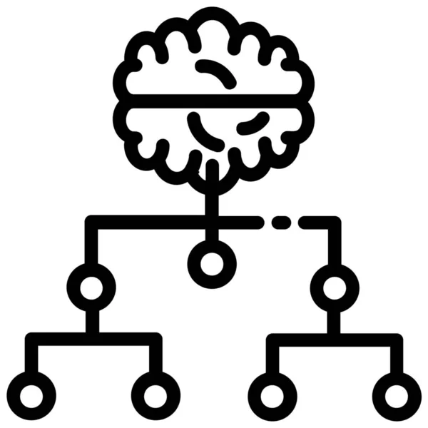 Иконка Классификации Искусственного Интеллекта — стоковый вектор