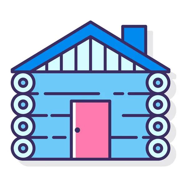 Cabin Cottage Hut Icon — Stock Vector