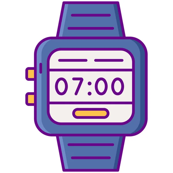 Icono Digital Reloj Años — Vector de stock