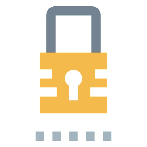 Lock Login Password Icon Mixed Category — Stock Vector