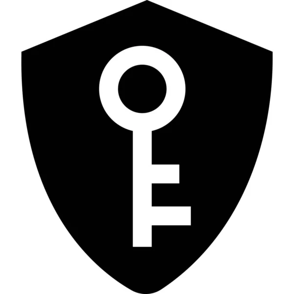 Ícone Privacidade Criptografia Dados Estilo Sólido — Vetor de Stock