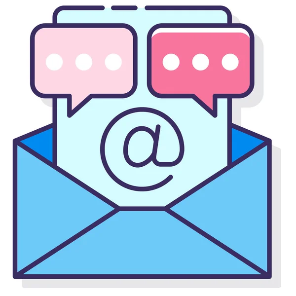 Correspondência Email Mail Ícone — Vetor de Stock