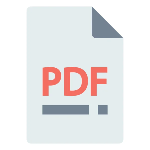 File Extension Pdfのファイル形式のアイコン — ストックベクタ