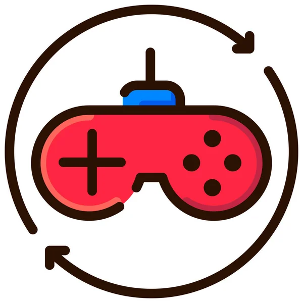 Icône Jeu Console Dans Catégorie Jeux Jeux — Image vectorielle