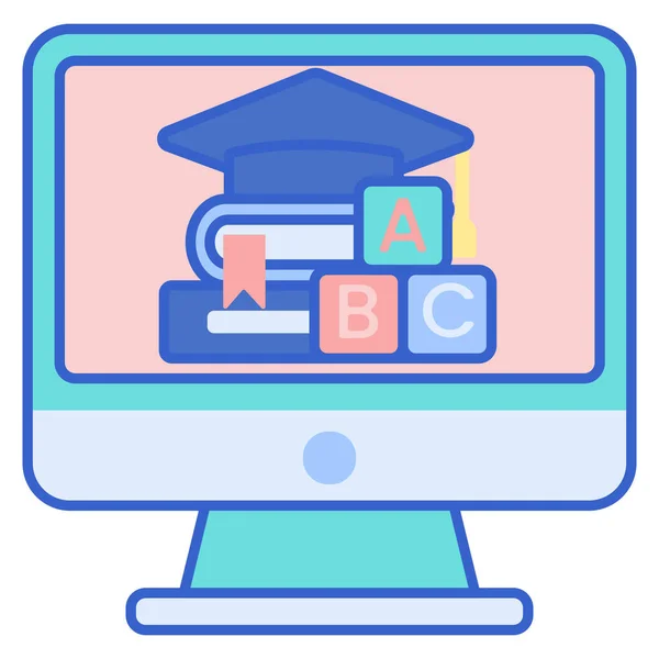 Learning Online Study Icon Education School Learning Category — Stock Vector